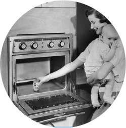 1950s, Electric and Microwave Ovens